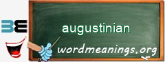 WordMeaning blackboard for augustinian